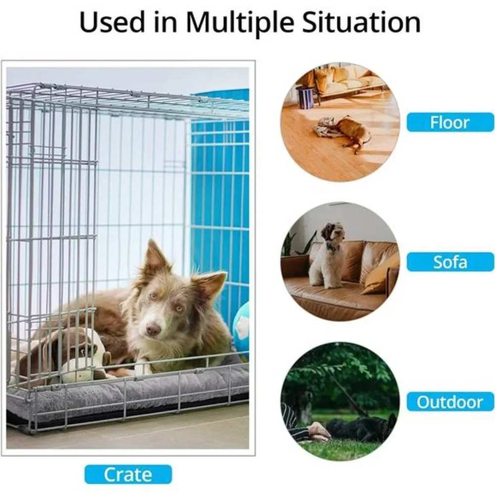 Crate Pad for Large Dogs Fit Metal,Ultra SoftBed Washable & Anti-Slip Kennel Pad